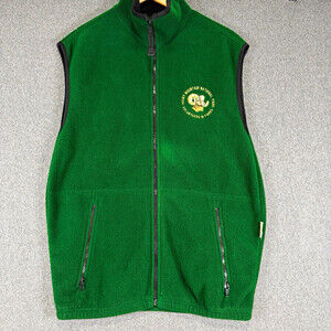 Timberline Colorado Rocky Mountain National Park VIP Fleece Vest Mens M Green